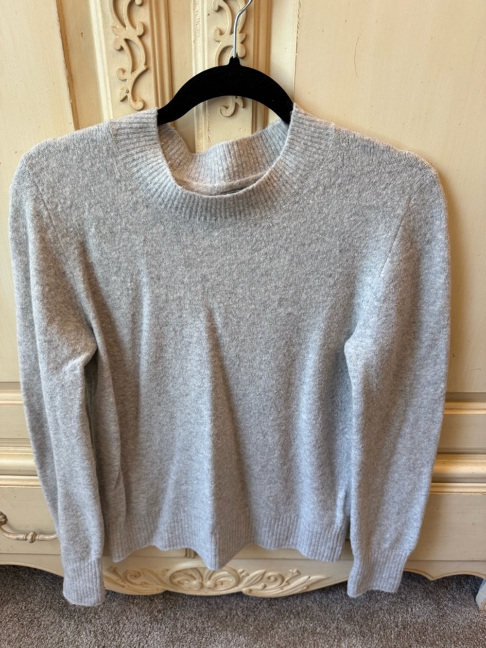 J. Crew Heather Light Gray Crewneck Sweater